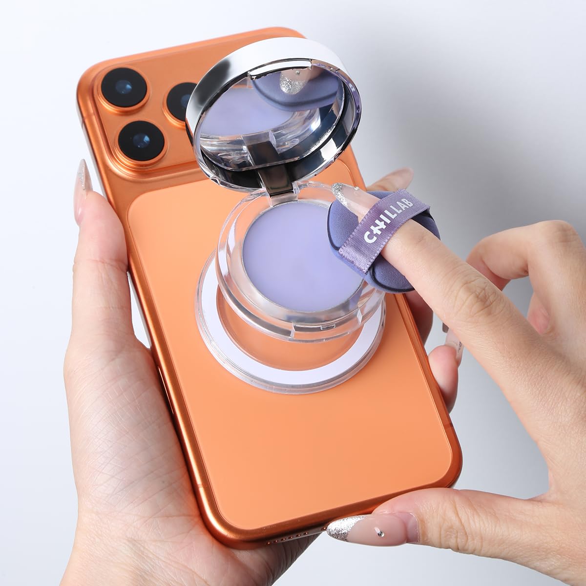 Amazon | Chillab ラベンダーマットパウダーミニ 磁気スマホグリップ